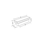 Aluminium Single Lid Cross Tool Box 13 H x 60 W -2