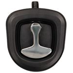 Black Die Cast Single Point Chrome T Handle Latch