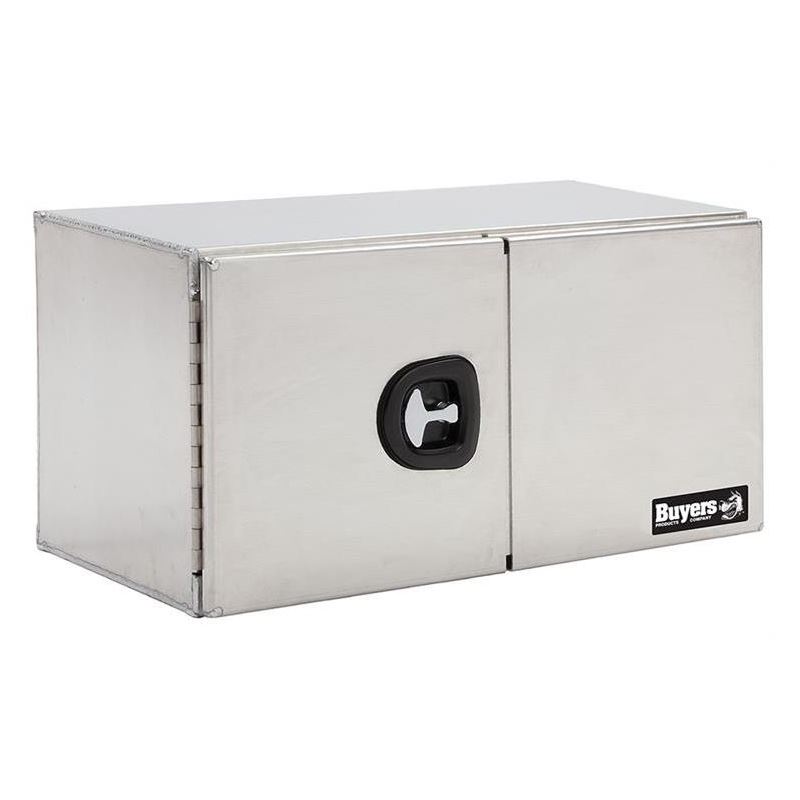 Smooth Aluminium Double Barn Door Tool Box 24 H x